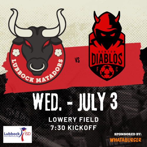 Lubbock Matadors VS Denton Diablos 2024 Regular Season poster