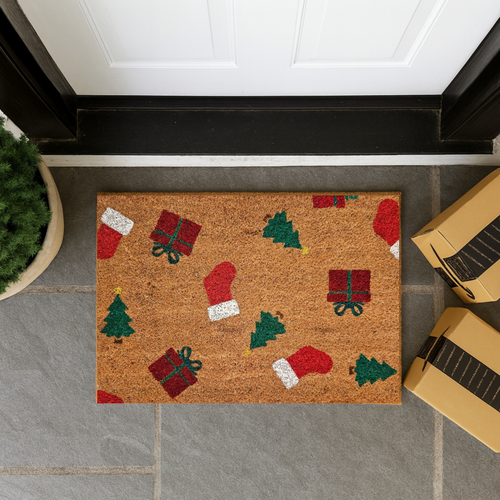 Craft N Drafts Welcome Mat Painting poster