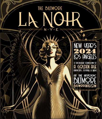 The Biltmore - LA Noir - New Year's Eve 2024 poster
