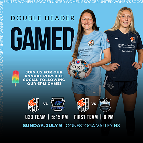 Women's ProAm Soccer - POPSICLE SOCIAL - 3PM & 6PM Double Header poster