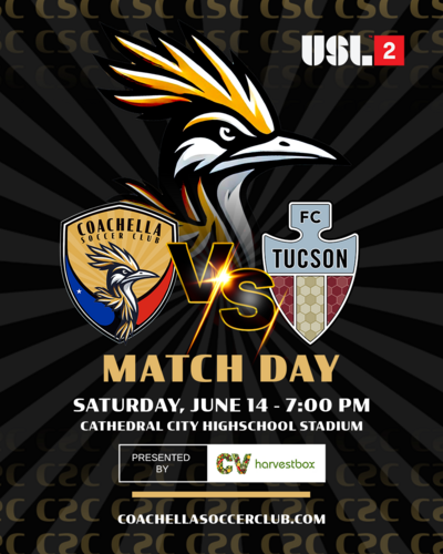 Coachella SC vs. FC Tucson poster