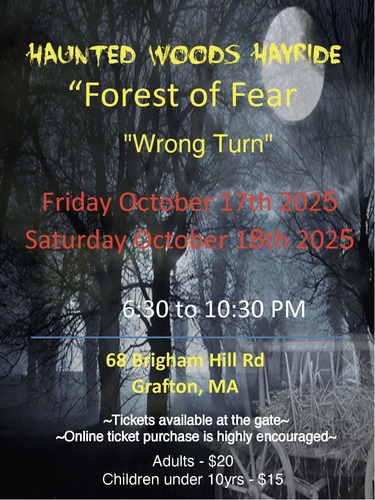 Haunted Woods Hayride "Forest of Fear" poster