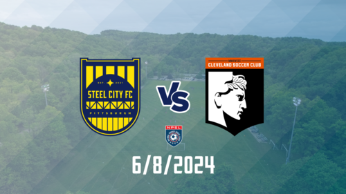 Steel City vs Cleveland SC NPSL poster