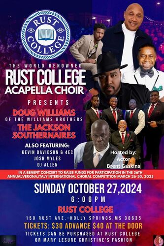 Rust College Acapella Choir Benefit Concert for Italy Competition LIVE!!! poster