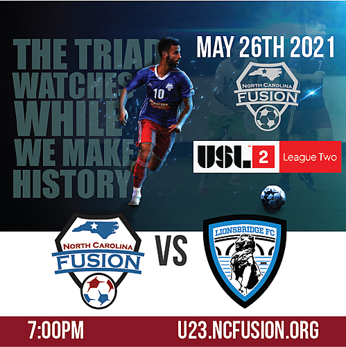  USL-2 NC Fusion vs Lionbridge FC poster