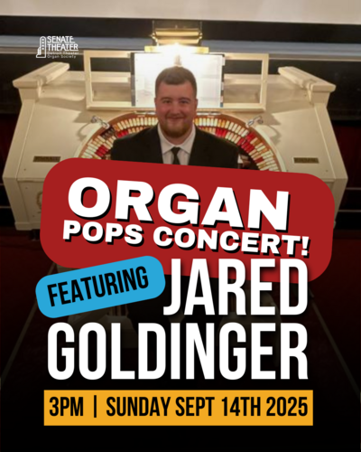 Organ Pops Concert Featuring Jared Goldinger poster
