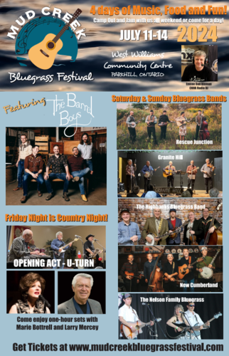 Mud Creek Bluegrass Festival poster