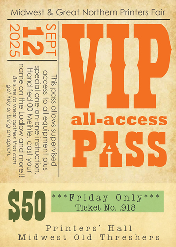 2025 Midwest & Great Northern Printers Fair poster