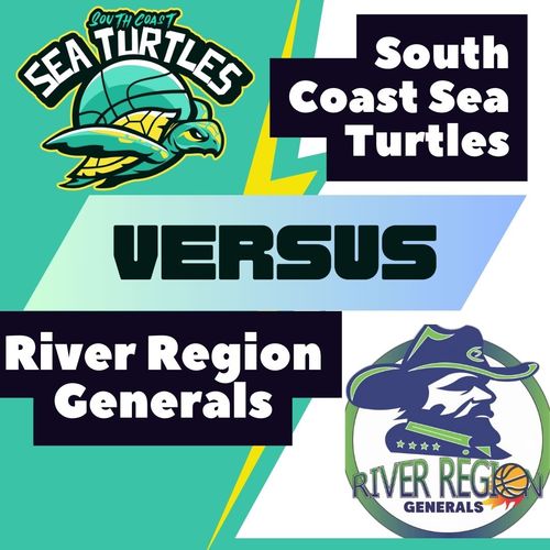 River Region Generals vs South Coast Sea Turtles poster