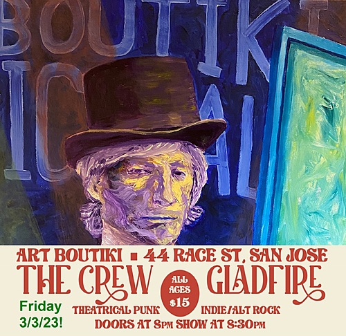 The Crew, Gladfire at Art Boutiki Music Hall poster