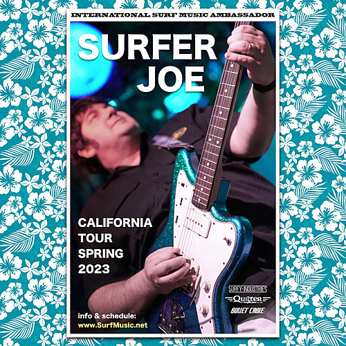 Surfer Joe with Surf Monster at Art Boutiki poster