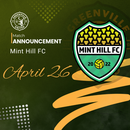 Greenville United vs Mint Hill FC poster