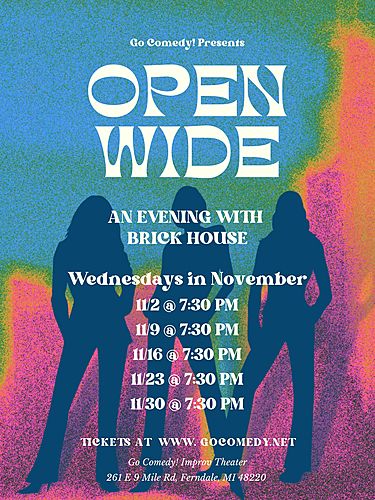 Open Wide- An Evening with Brick House poster