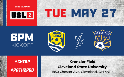 Cleveland Force SC vs FC Buffalo (USL League 2 5/27/25)