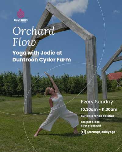 Orchard Flow: Yoga with Jodie poster