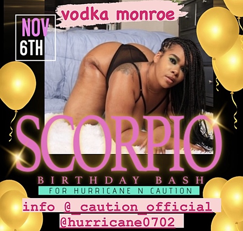 ♏️ CAUTION XXX & HURRICANE SCORPIO BASH♏️ poster