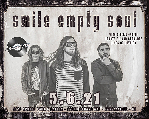 Smile Empty Soul wsg  Hearts and Hand Grenades & Lines of Loyalty poster