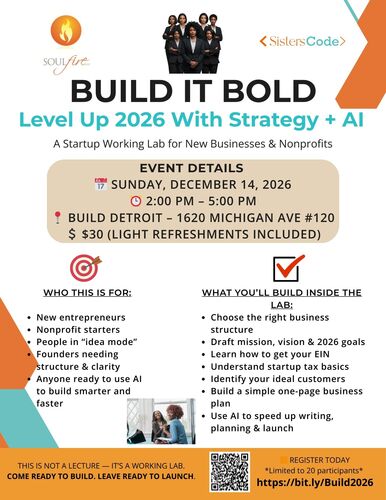 Build It Bold: Level Up 2026 with Strategy + AI poster