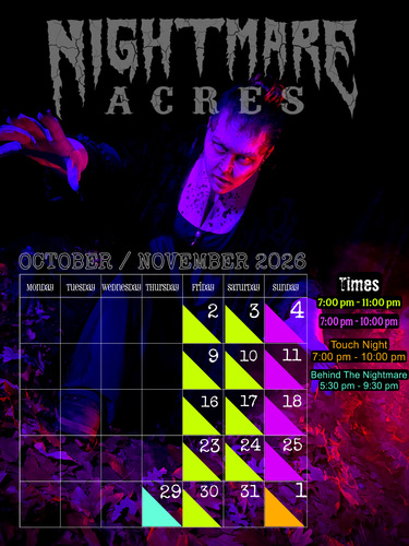 Nightmare Acres 2025 poster