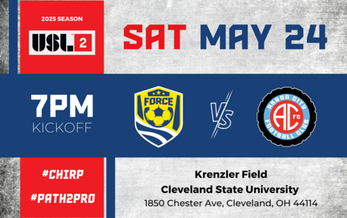 Cleveland Force SC vs Akron City FC (USL League 2 5/24/25) 