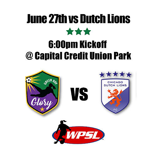 Green Bay Glory vs Dutch Lions poster