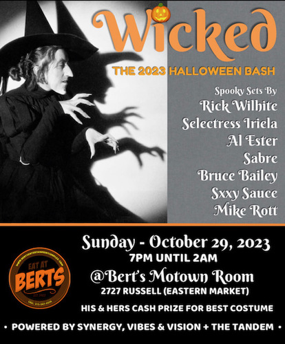 WICKED- The 2023 Halloween House Music Bash poster