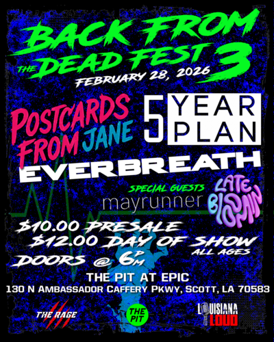 Back From The Dead Fest 3 poster