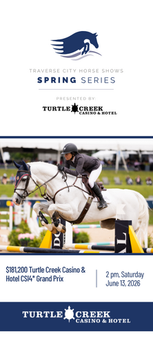 Saturday Show Jumping Spectacular in Traverse City |  $181,200 Turtle Creek Casino & Hotel CSI4* Grand Prix image