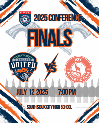 Siouxland United FC VS Joy AC poster