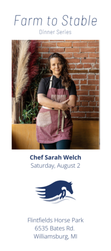 Farm to Stable Dinner Series: Featuring Chef Sarah Welch poster