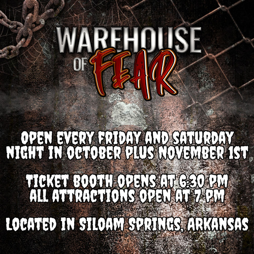 Warehouse of Fear Haunted House poster