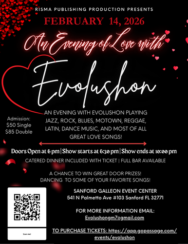 A Evening of Love with Evolushon on Valentine's Day poster
