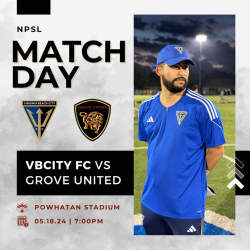 Virginia Beach City FC vs Grove United poster