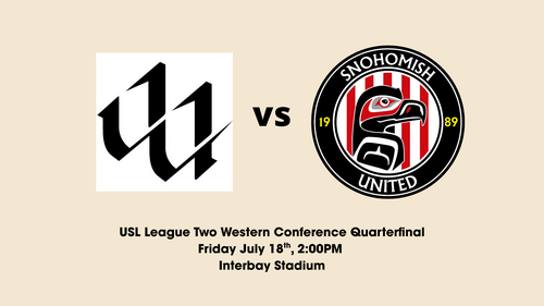 USL2 Western Conference Quarterfinal #1: Utah United vs Snohomish United poster