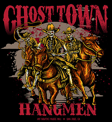 Ghost Town Hangmen, Young Barons, Del Bombers  poster