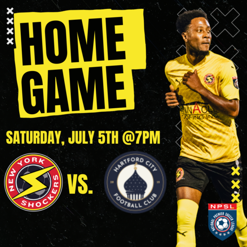 Shockers Men's Home Game VS. Hartford City FC July 5th
