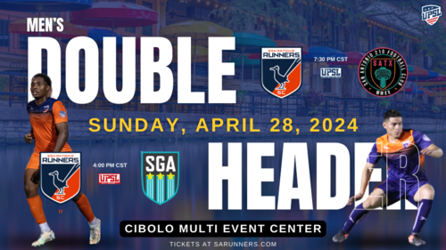 San Antonio Runners Men's Soccer | UPSL Double Header - 4.28.24 poster