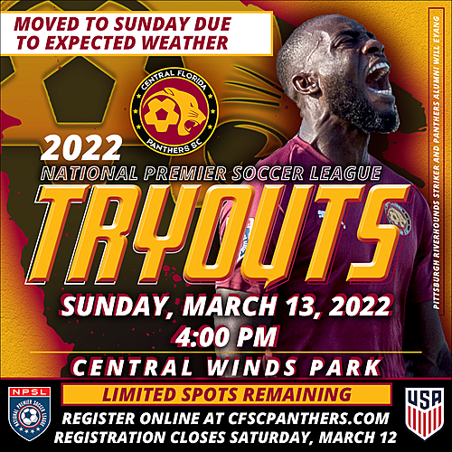 2022 CFSC PANTHERS NPSL OPEN TRIALS image