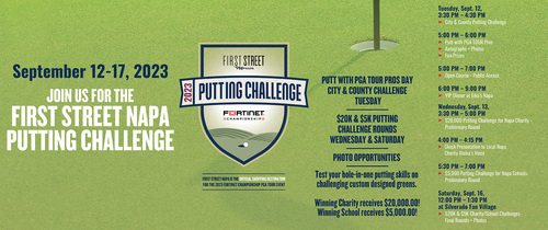 Fortinet 2023 Putting Challenge at First Street Napa VIP Welcome Dinner image