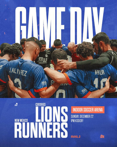 Certified Lions FC vs. New Mexico Runners poster