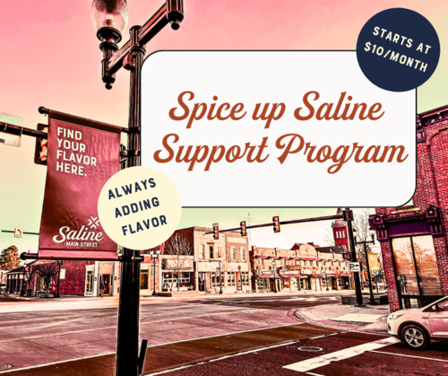 Spice up Saline Support Program poster