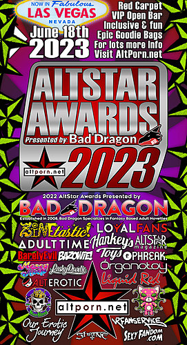 AltStar Awards 2023 June 18 & AltStar Weekend June 17 Presented by Bad Dragon poster