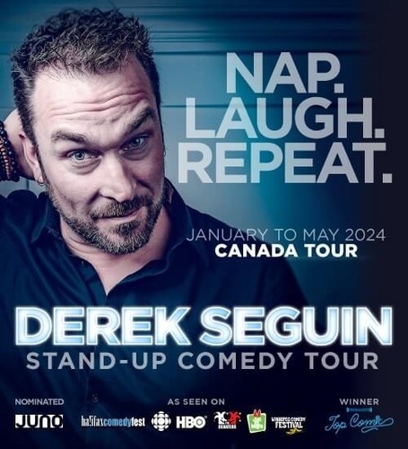 Derek Seguin Laugh Nap Repeat Tour Sturgeon Falls poster