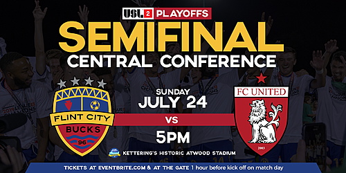 Bucks vs Chicago FC United - USL Playoffs 2022 poster