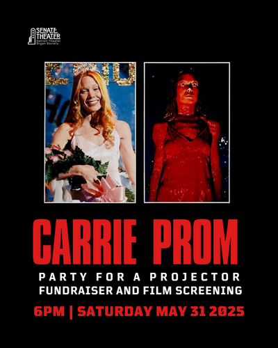Carrie Prom: Party for a Projector Fundraiser and Film Screening  poster