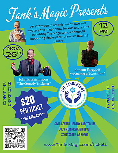 Tanks Magic Presents: Singletons Charity Magic Show poster