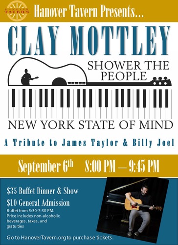 Clay Mottley Taylor & Joel Tribute Show poster