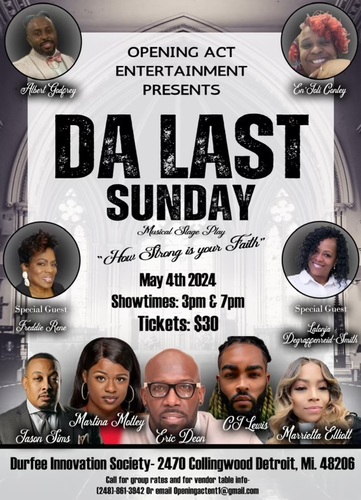Da Last Sunday Musical Stage Play poster
