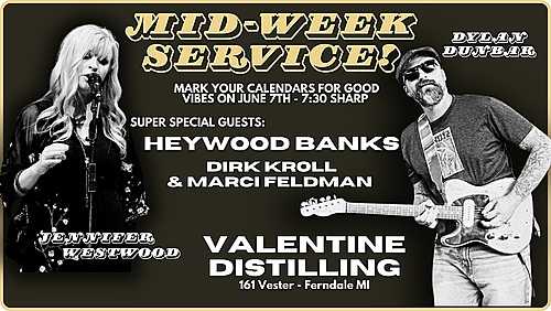 Mid-Week Service! at Valentine Distilling poster