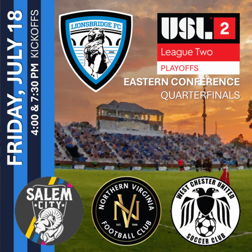 2025 USL League Two Playoffs: Eastern Conference Quarterfinals (May 18, 2025) poster